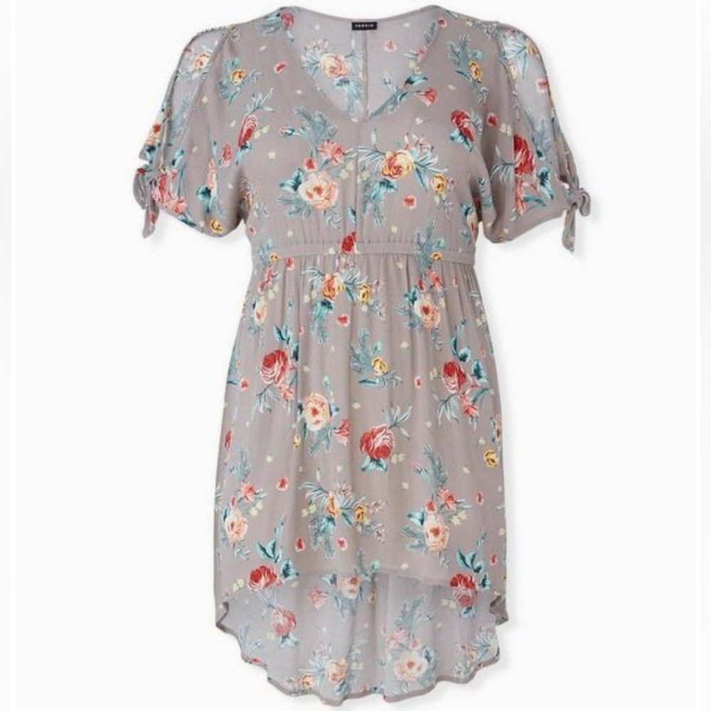 torrid NWT Babydoll Gauze Tunic Top Size 0 (Large)